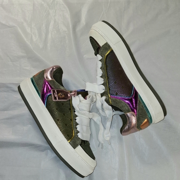 Kurt Geiger Shoes - Used Kurt Geiger Green And Pink Sneakers-Womens Size 40